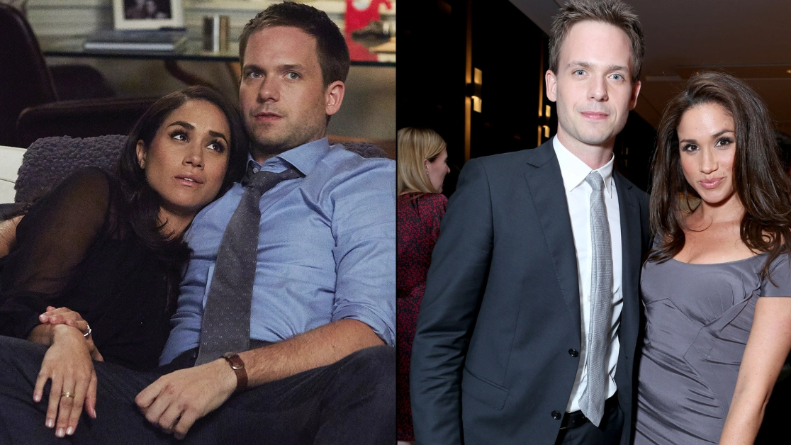Suits star Patrick J. Adams responds to question about current relationship with on-screen girlfriend Meghan Markle