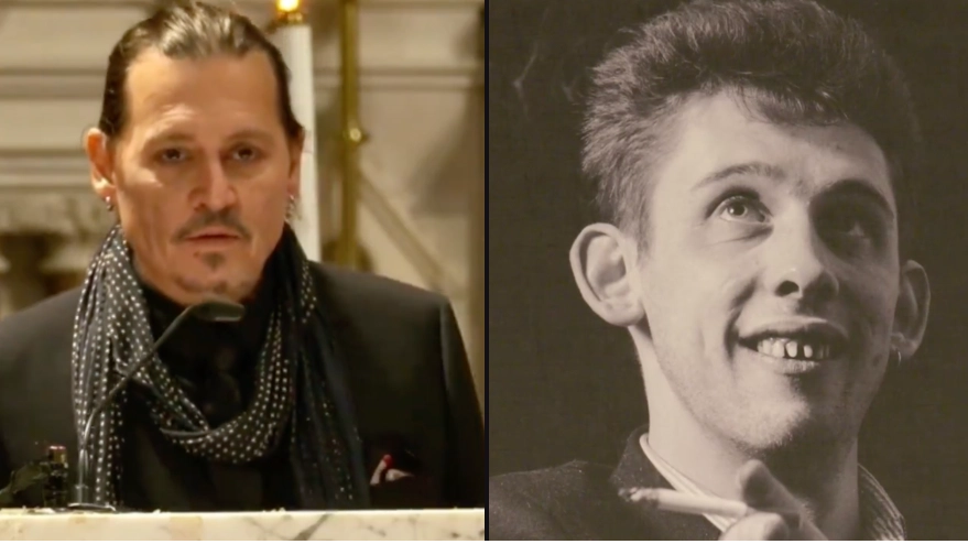 Johnny Depp gives speech at funeral of Shane MacGowan