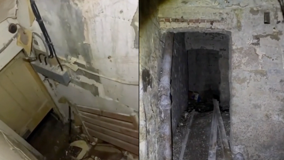 Couple share creepy footage after making chilling discovery under stairs of new home