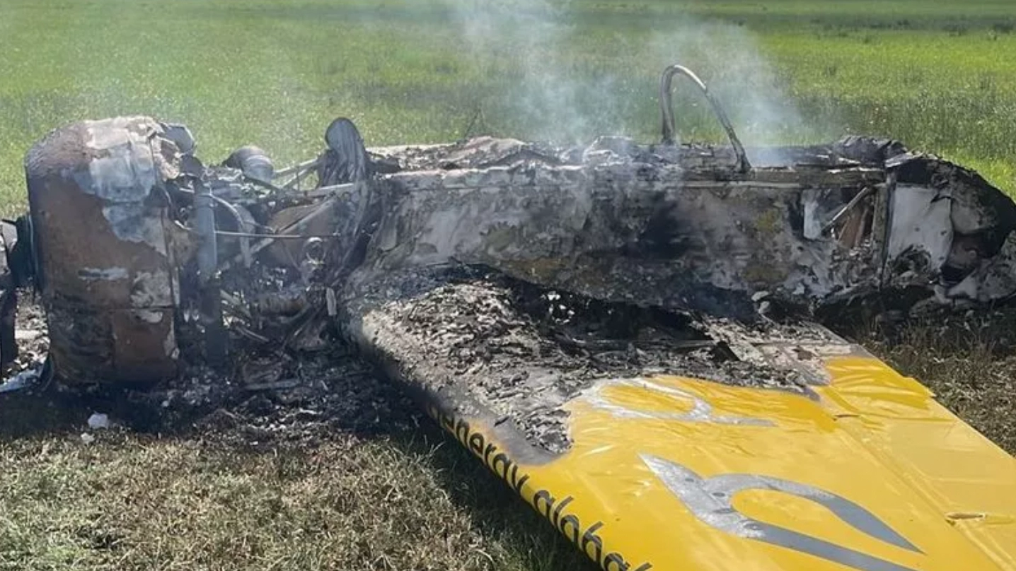 Plane Crash Lands and Bursts Into Flames Yet Pilot Miraculously Survives In Ireland