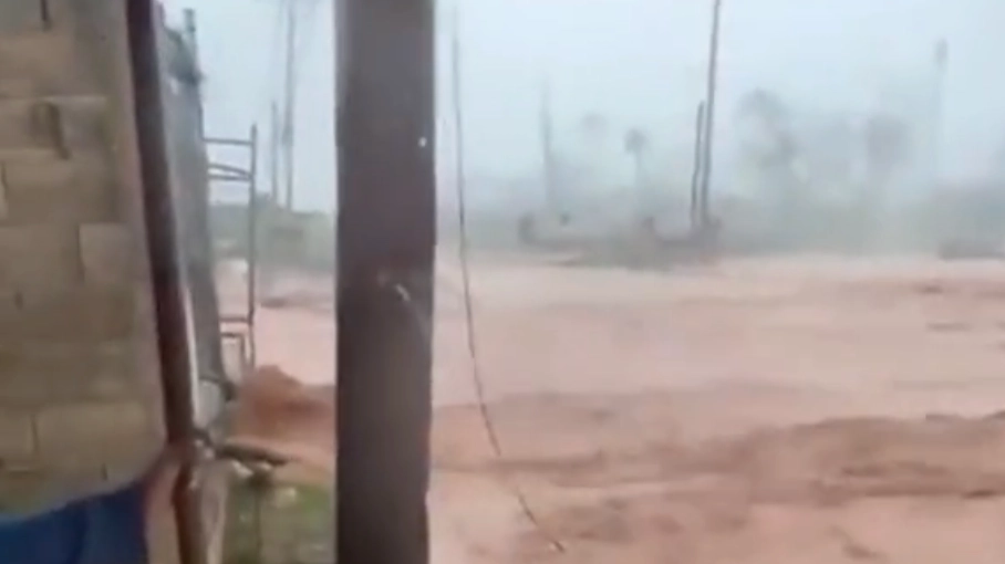 Horrific footage shows ‘Storm of the Century’ leaving entire towns underwater with 8k Brits trapped