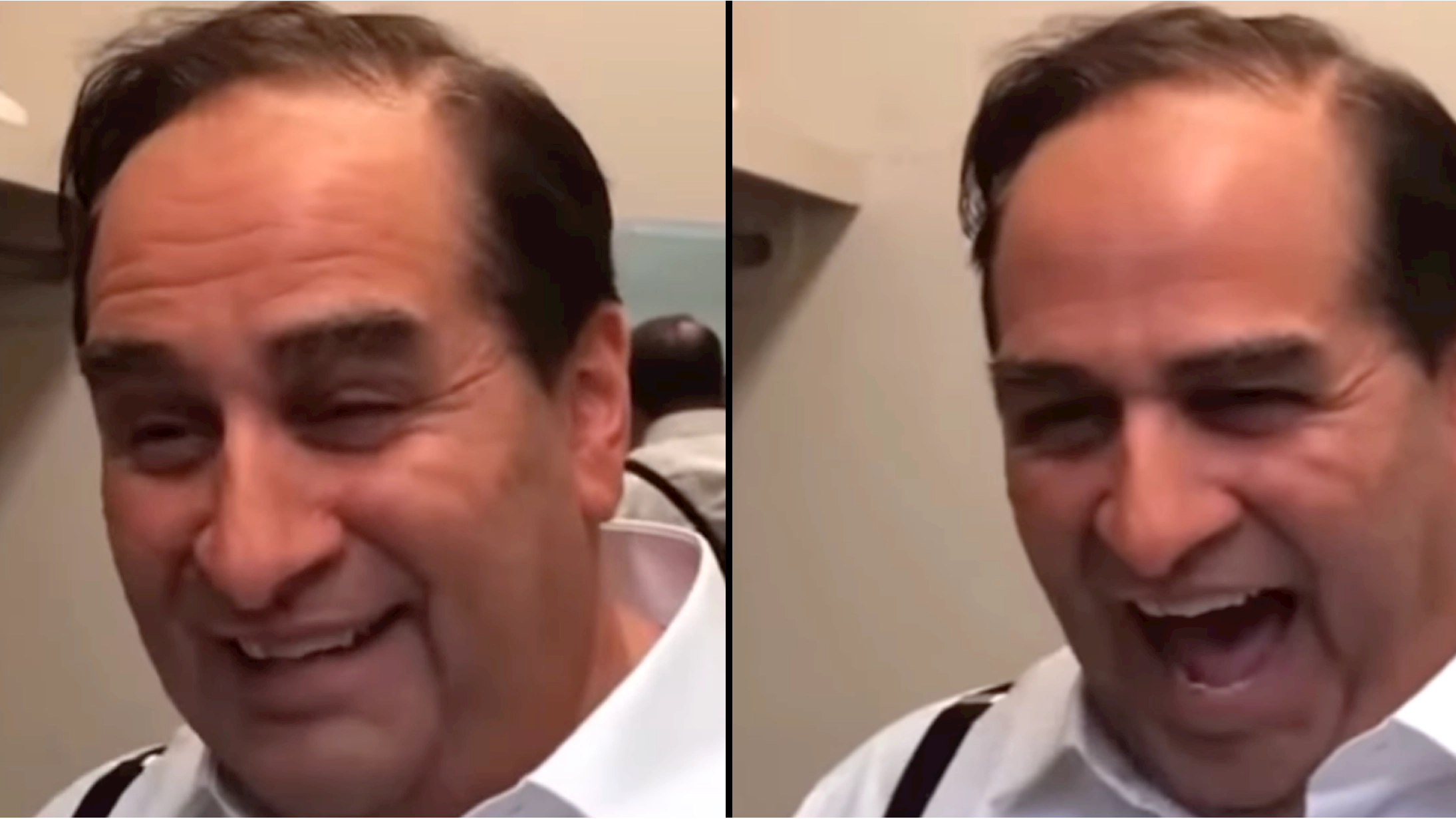 Colin Farrell shared creepy behind the scenes footage of him laughing in his Penguin make-up