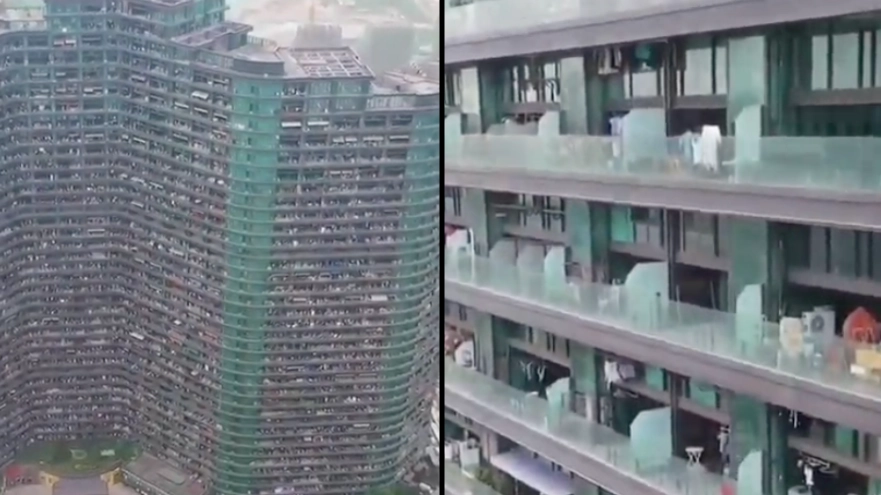 20,000 people live in eerie Black Mirror style building and have no reason to ever go outside