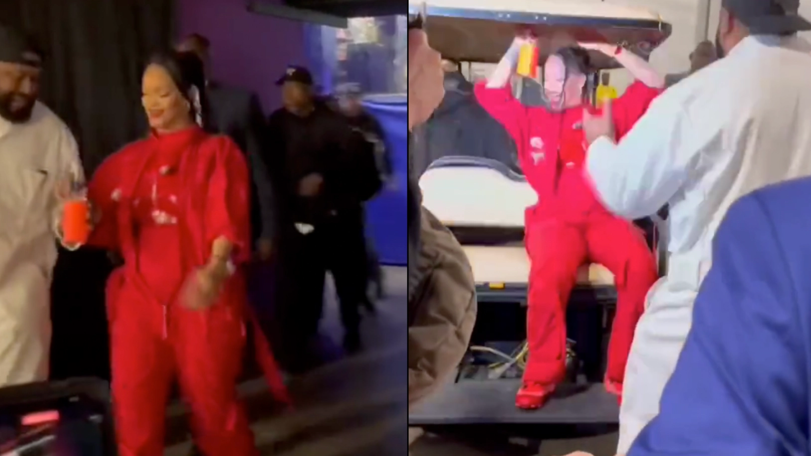 Rihanna's backstage reaction shows what iconic Super Bowl performance meant to her