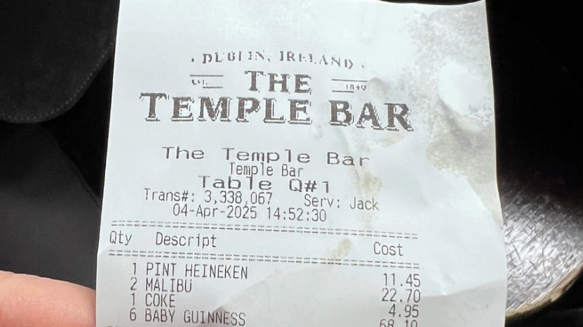 People say they’d ‘never check their bank again’ after man shares shocking price of six shots at Dublin bar