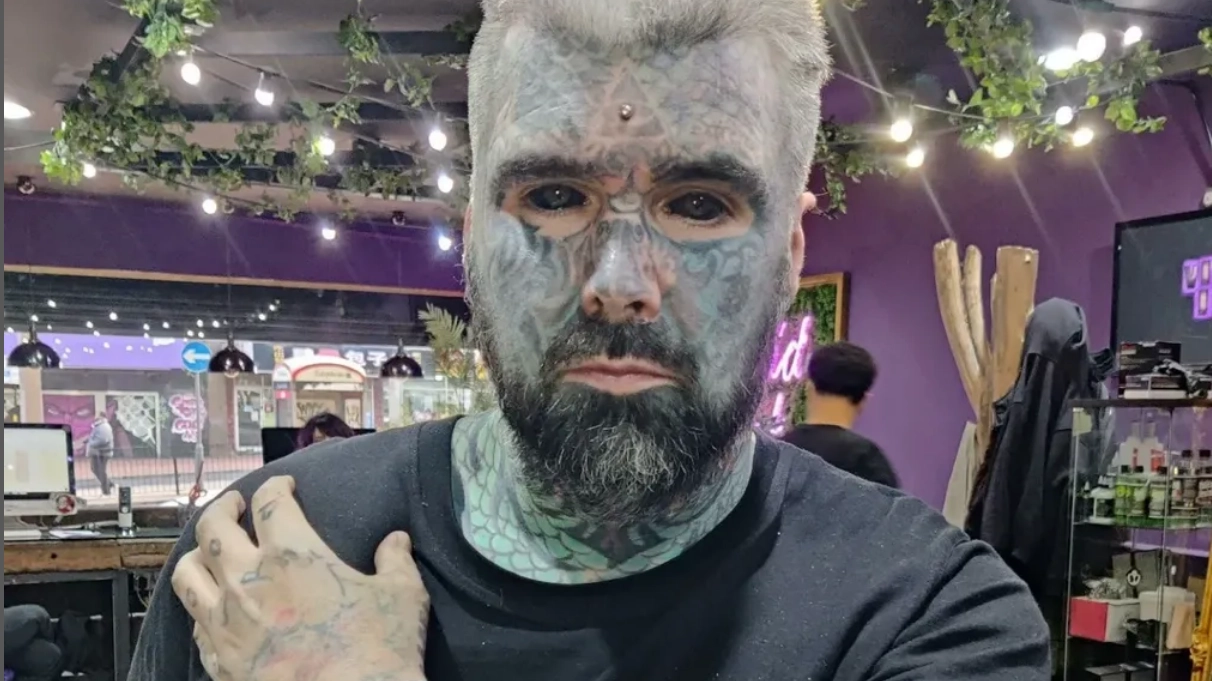 Britain's most tattooed man can't bypass new age check rules