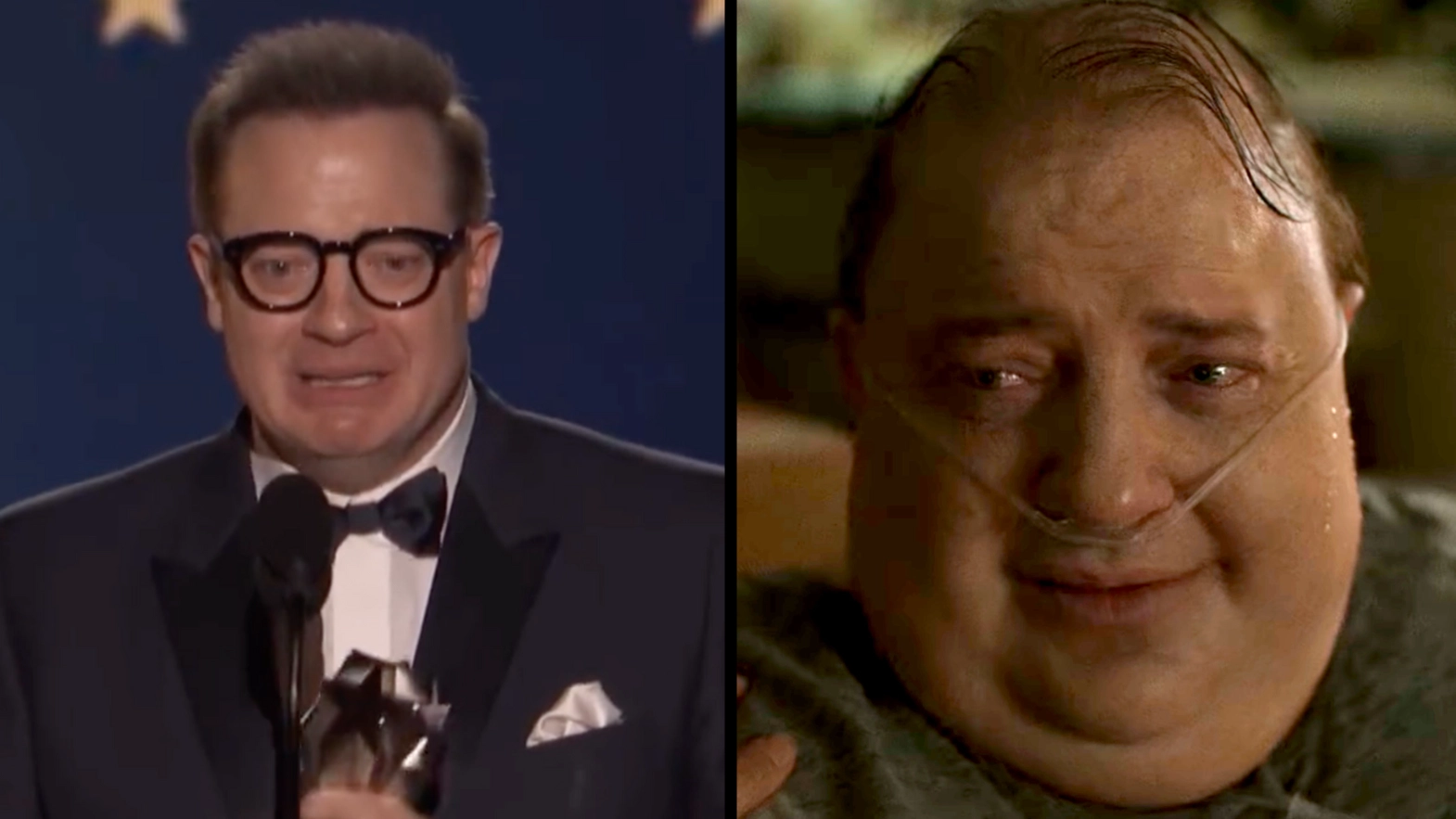 Brendan Fraser delivers emotional acceptance speech after winning Best Actor at Critics Choice Awards