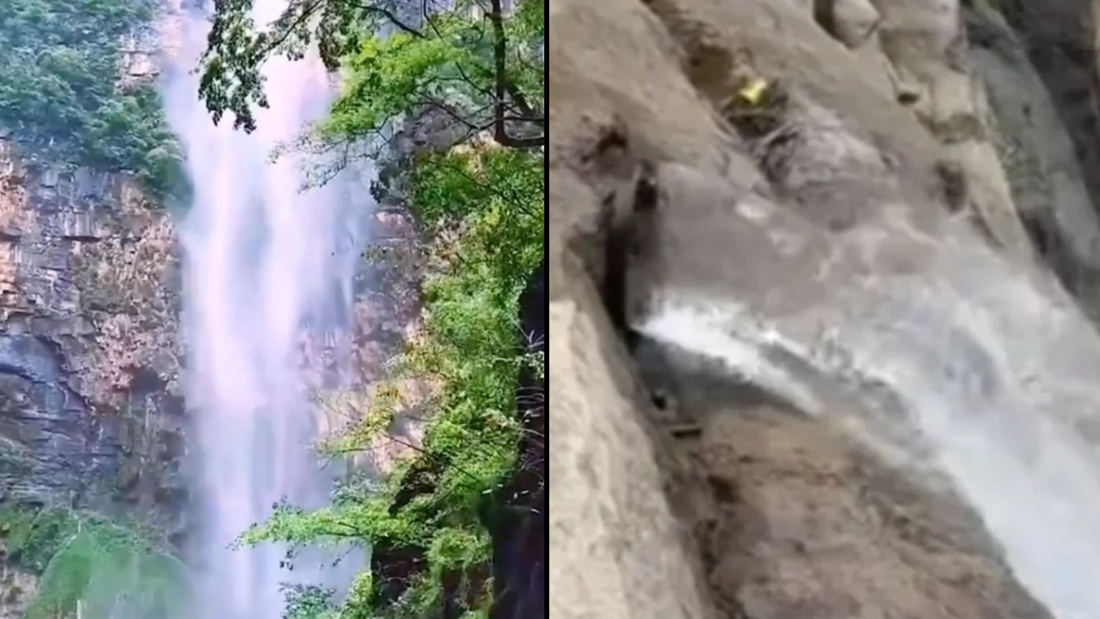 China's most famous waterfall goes viral after hiker makes embarrassing discovery