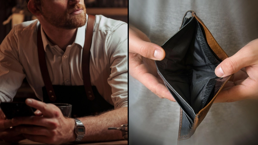 Hospitality worker complains after having five hours of his pay deducted for being on his phone