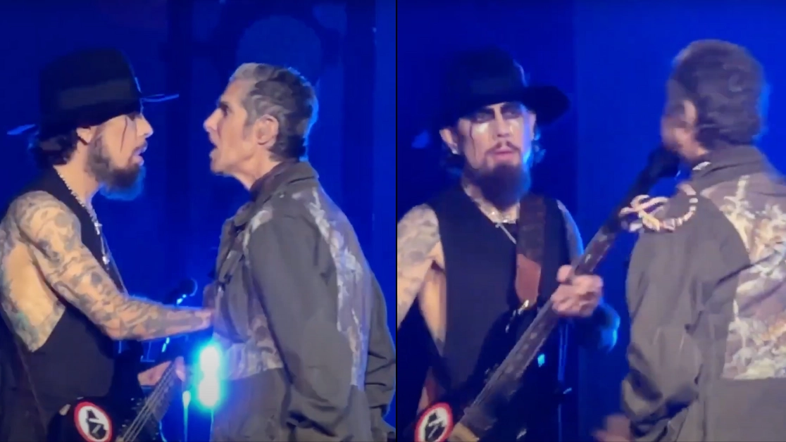 Unbelievable moment iconic band's frontman punches guitarist in mid-song fight