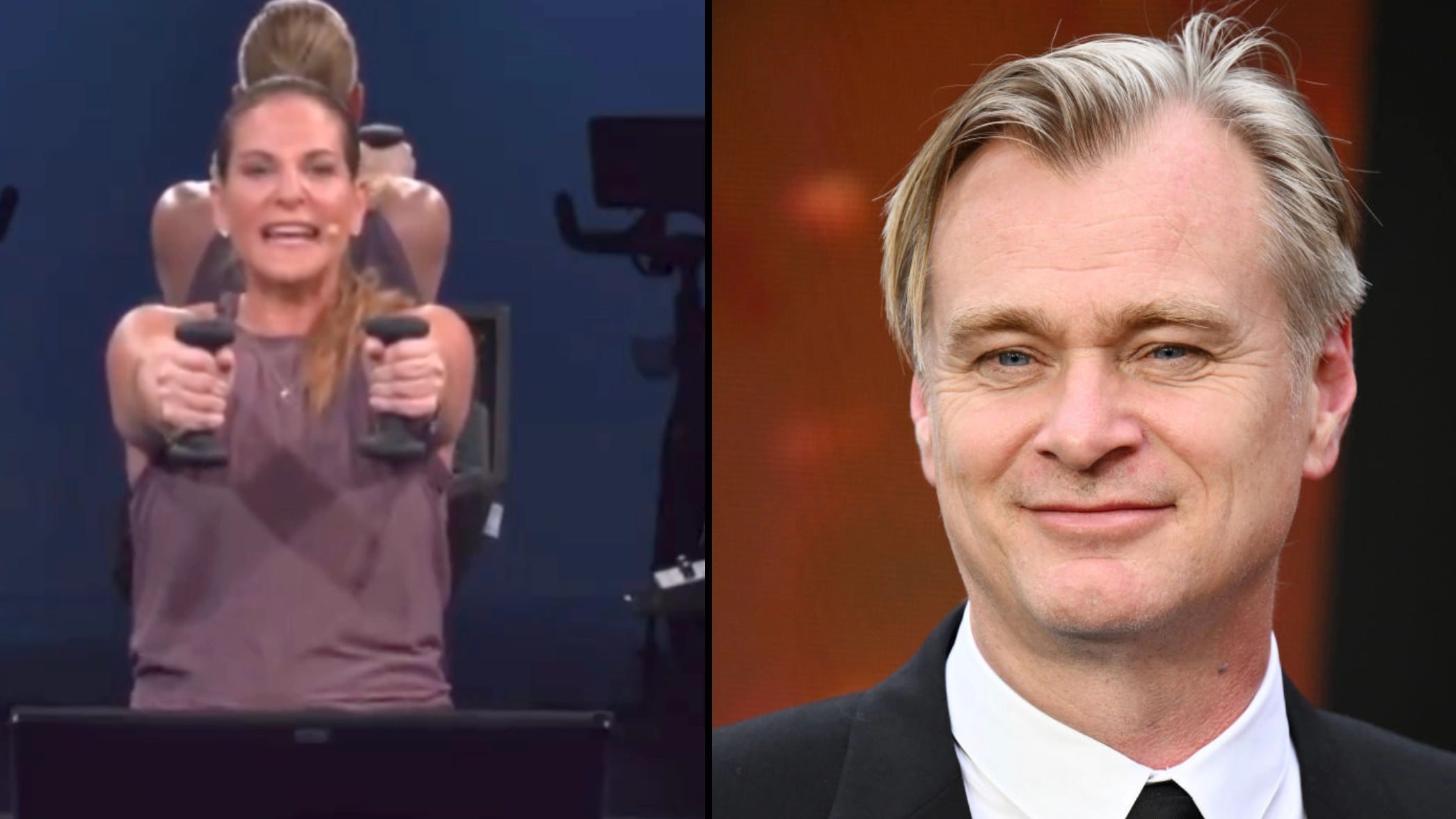 Fans find brutal Peloton instructor who ripped into Christopher Nolan movie as he was taking her class