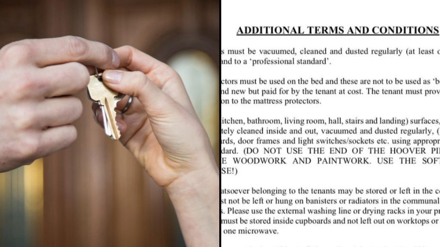 UK renter shares insane house rules laid out by landlord