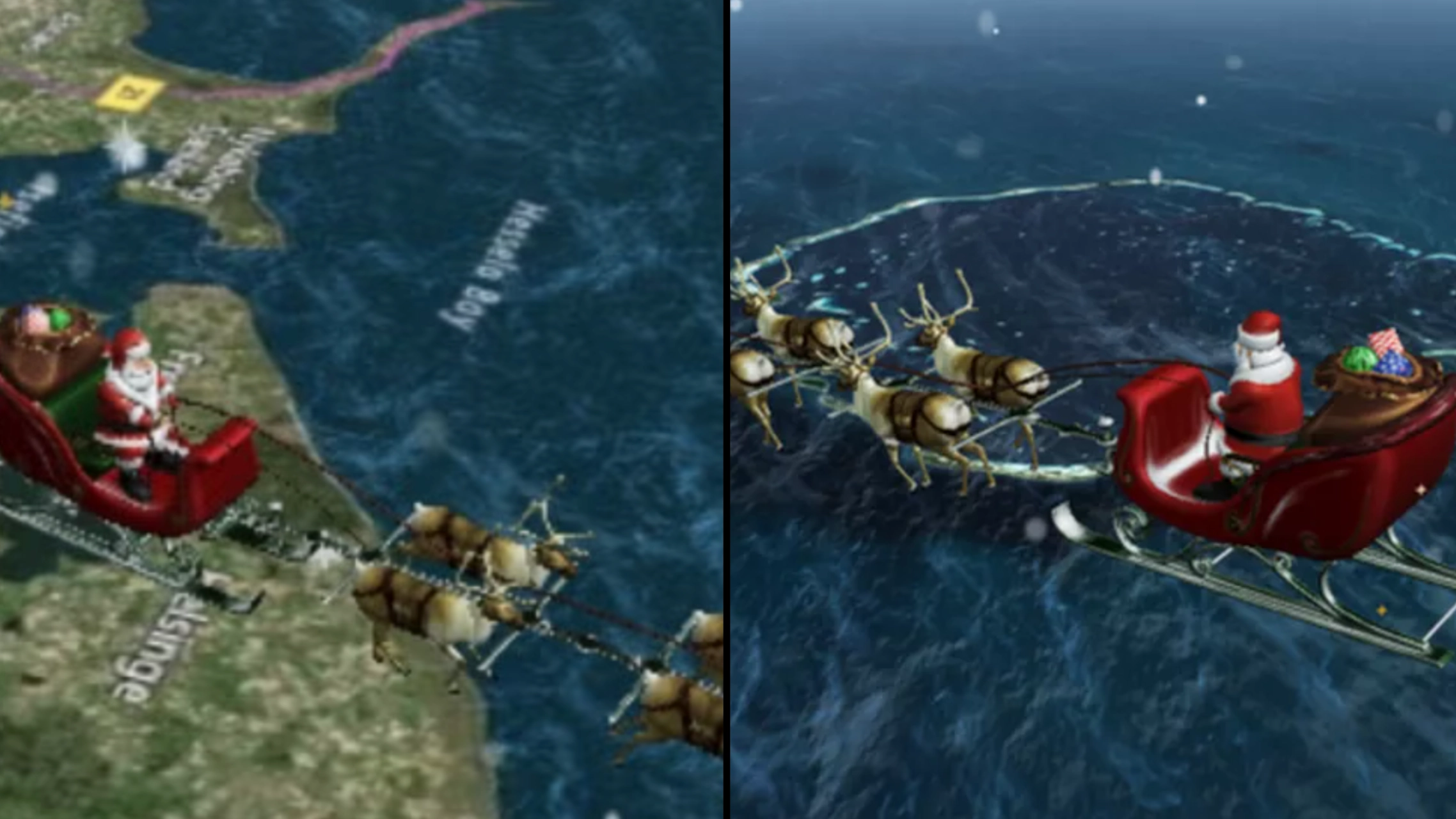 How to see exactly where Santa is right now as tracker follows him in the sky
