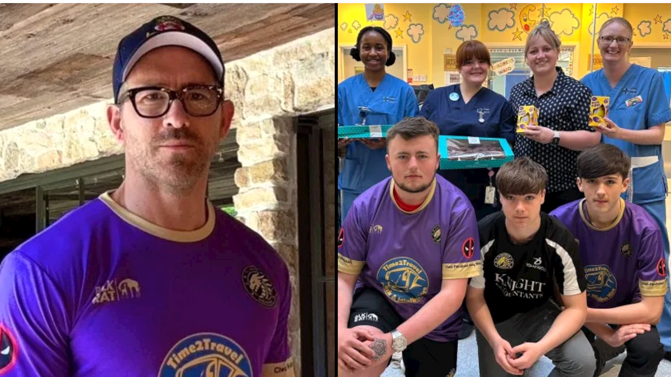 Ryan Reynolds and Rob McElhenney delight fundraisers with unexpected donation to random charity football match
