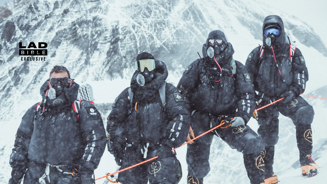 Terrifying moment former SAS sniper is caught in Everest avalanche during record summit attempt