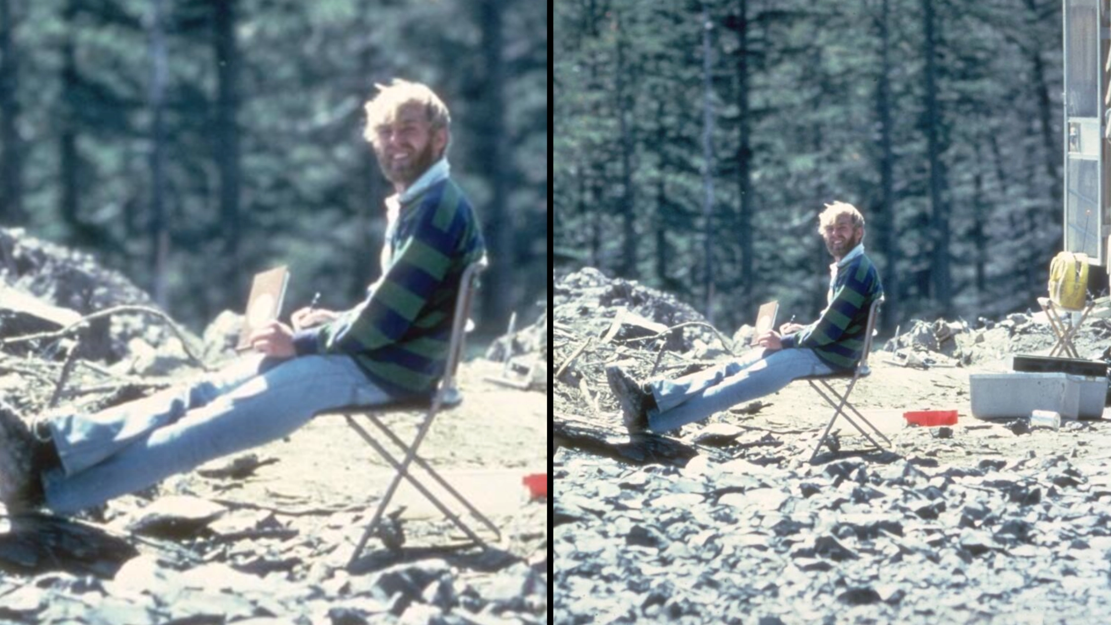 Chilling story behind photo of man smiling and sitting on a deck chair before disaster struck