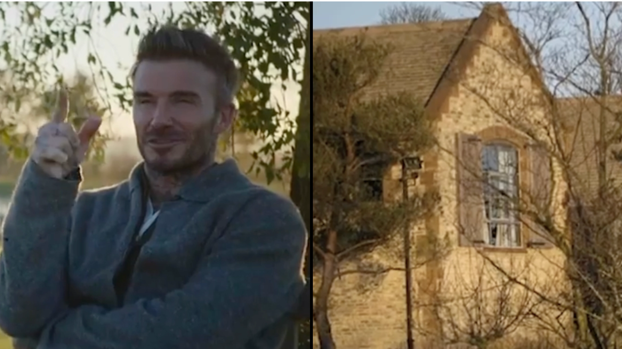 David Beckham shows cameras room where he sees ‘Victoria naked in the top window’ during documentary