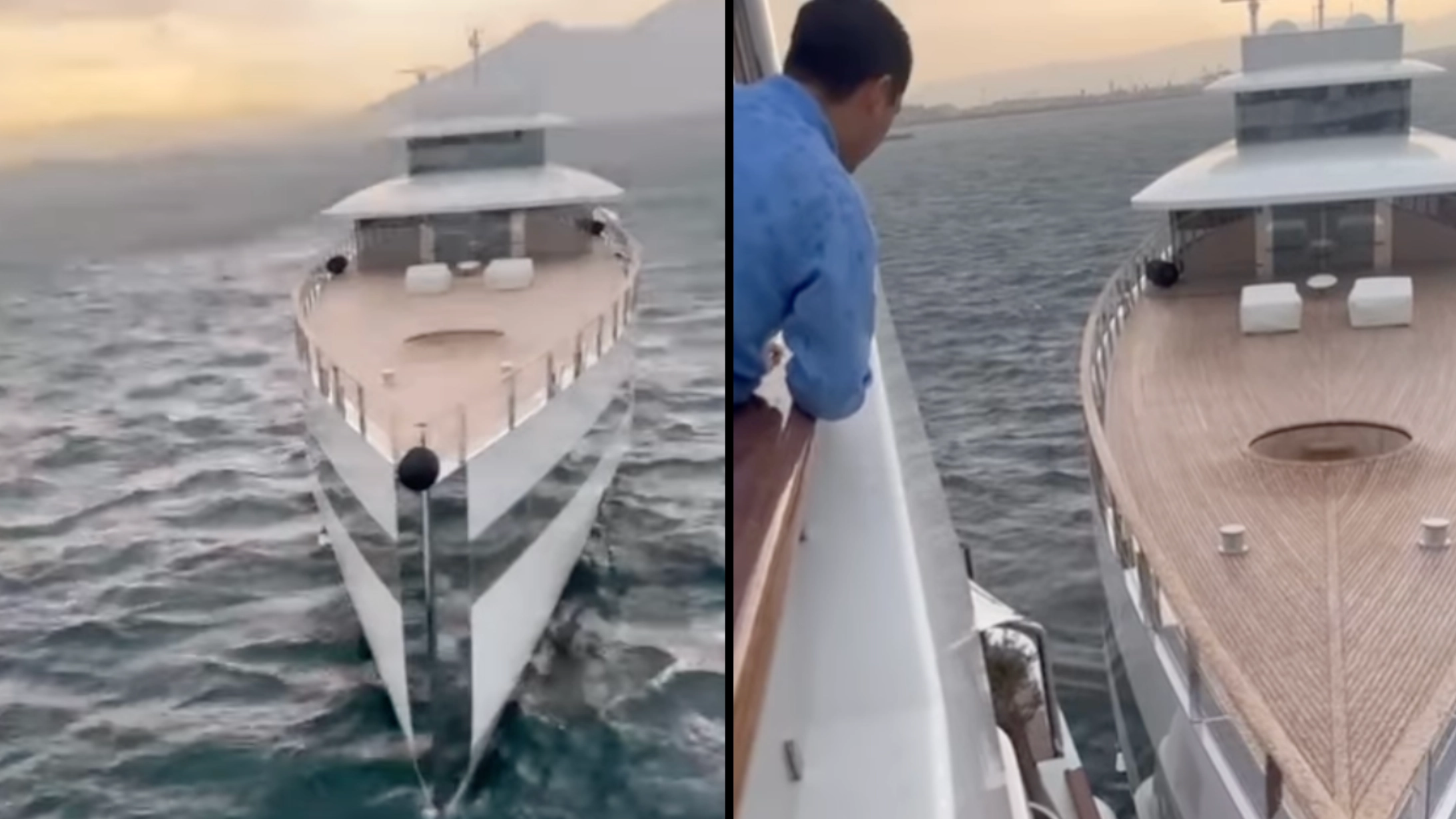 Billionaire boat owner watches on as Steve Jobs’ $120m yacht crashes straight into his