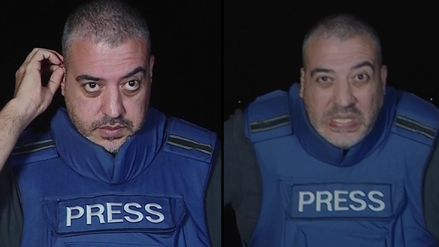 Reporter forced to halt interview as explosion goes off live on air