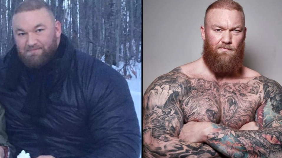 People in stitches at picture of The Mountain holding a regular mug