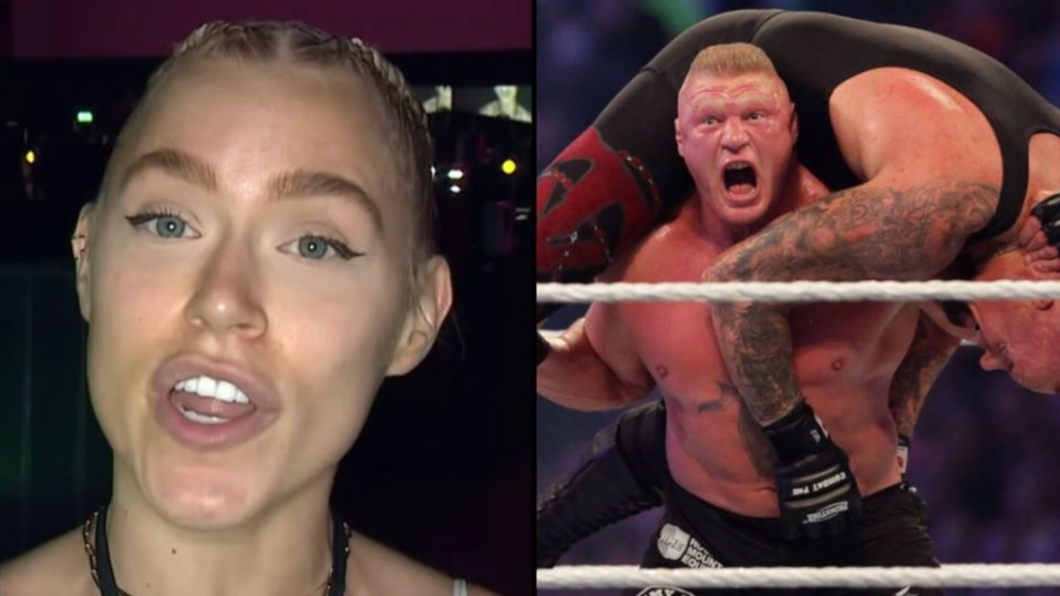 OnlyFans star Elle Brooke says everyone tells her she looks like Brock Lesnar after her fight
