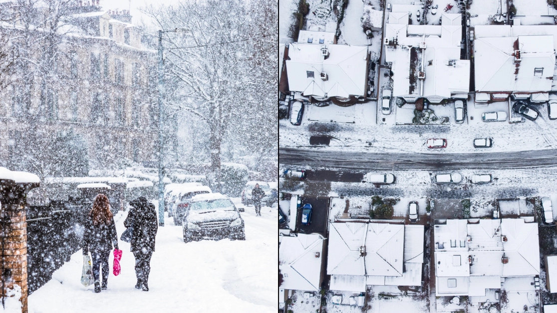 Full list of places in UK set to be hit with snow blast on New Year's Day that threatens 'significant disruption'