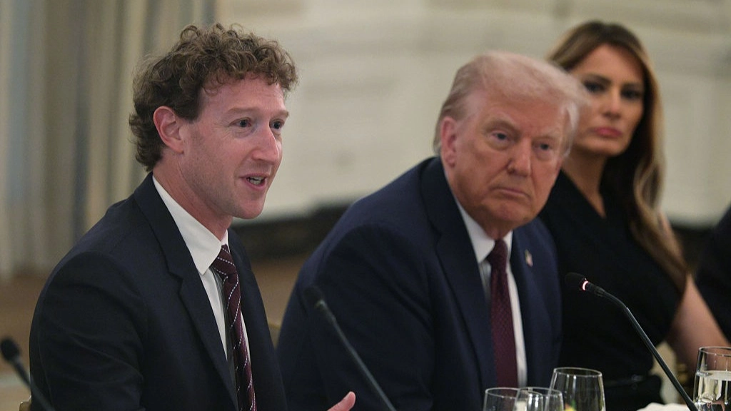 Mark Zuckerberg caught on hot mic telling Trump he didn't know how to answer question about AI