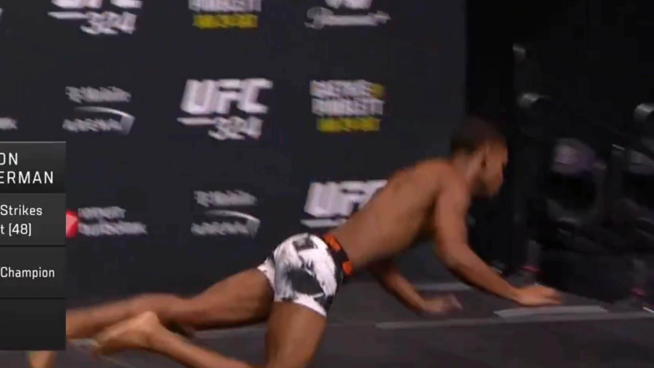 Viewers point out 'brutal timing' of commentator's remark as UFC star collapses at weigh in