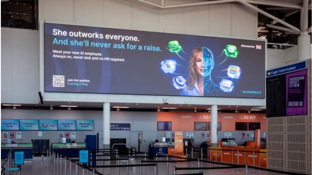 'Obscene' advert appears at UK airport that will strike fear into millions of Brits