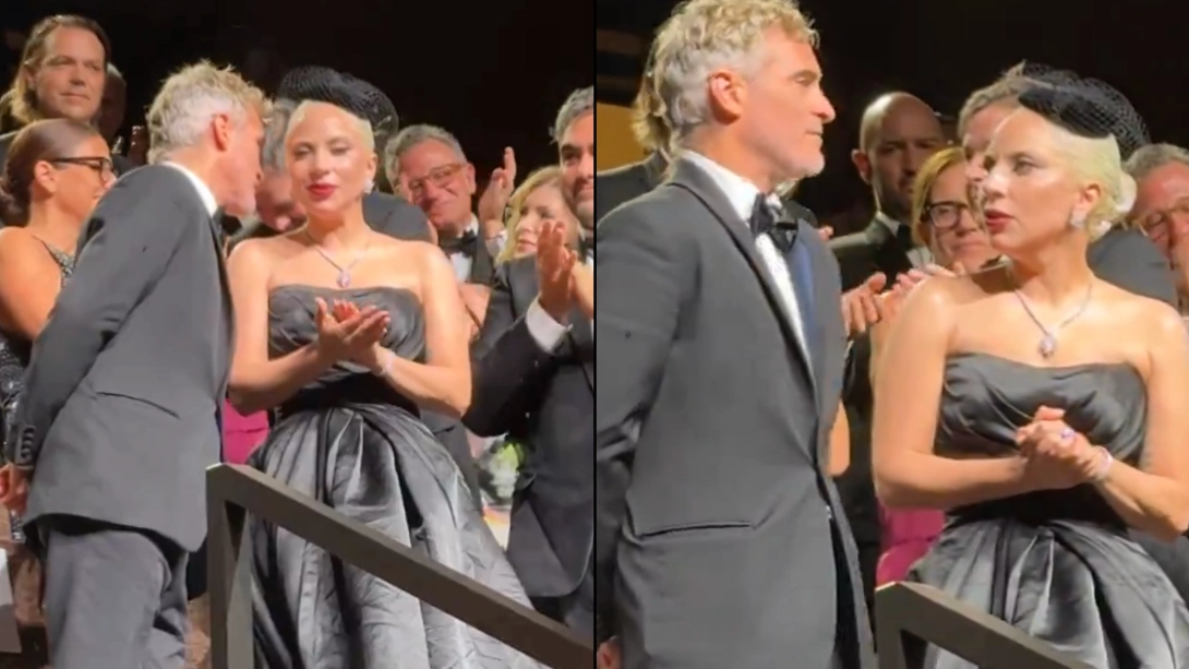 People think they’ve worked out what Joaquin Phoenix said to Lady Gaga after getting standing ovation for Joker 2