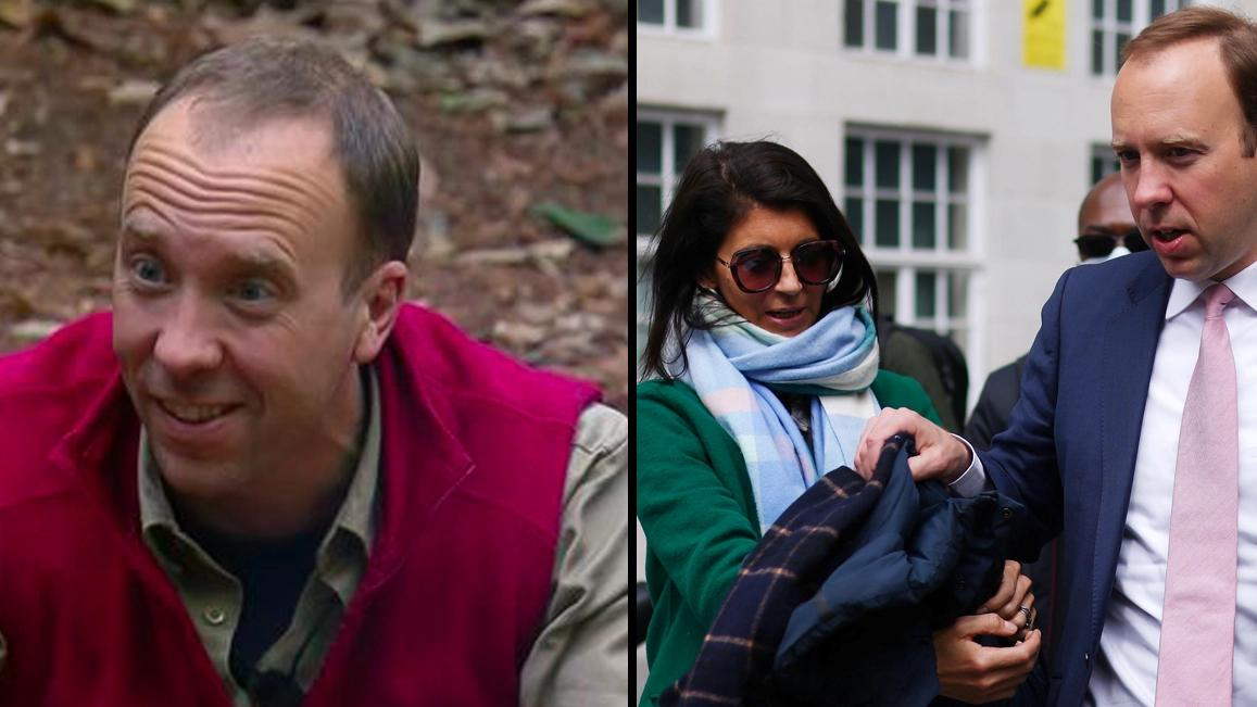 Matt Hancock says girlfriend Gina will meet him on I'm A Celeb bridge after cheating scandal