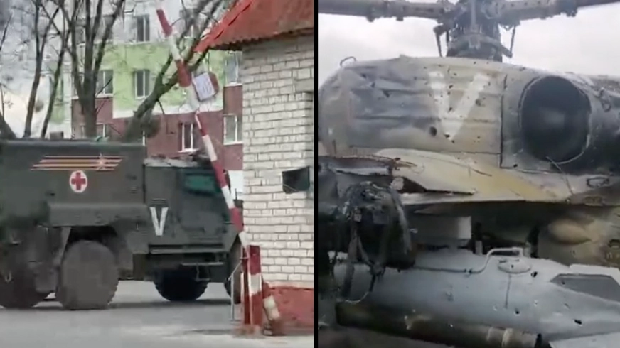 'V' Marking Now Spotted On Russian War Vehicles