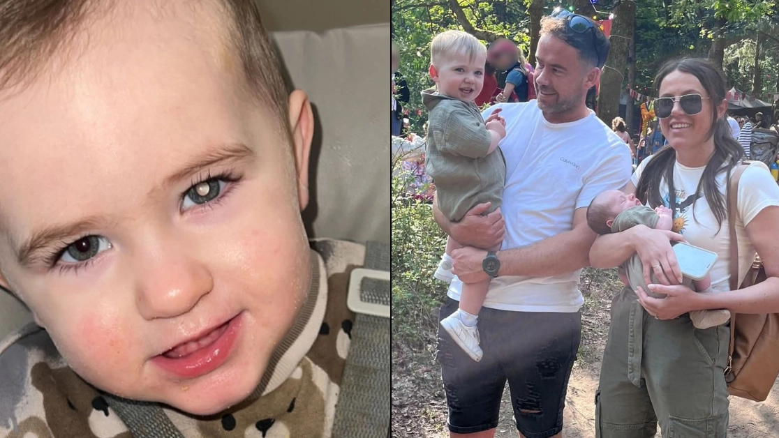 Parents spot 'strange glint' in toddler's eye while taking photo that led to heartbreaking diagnosis