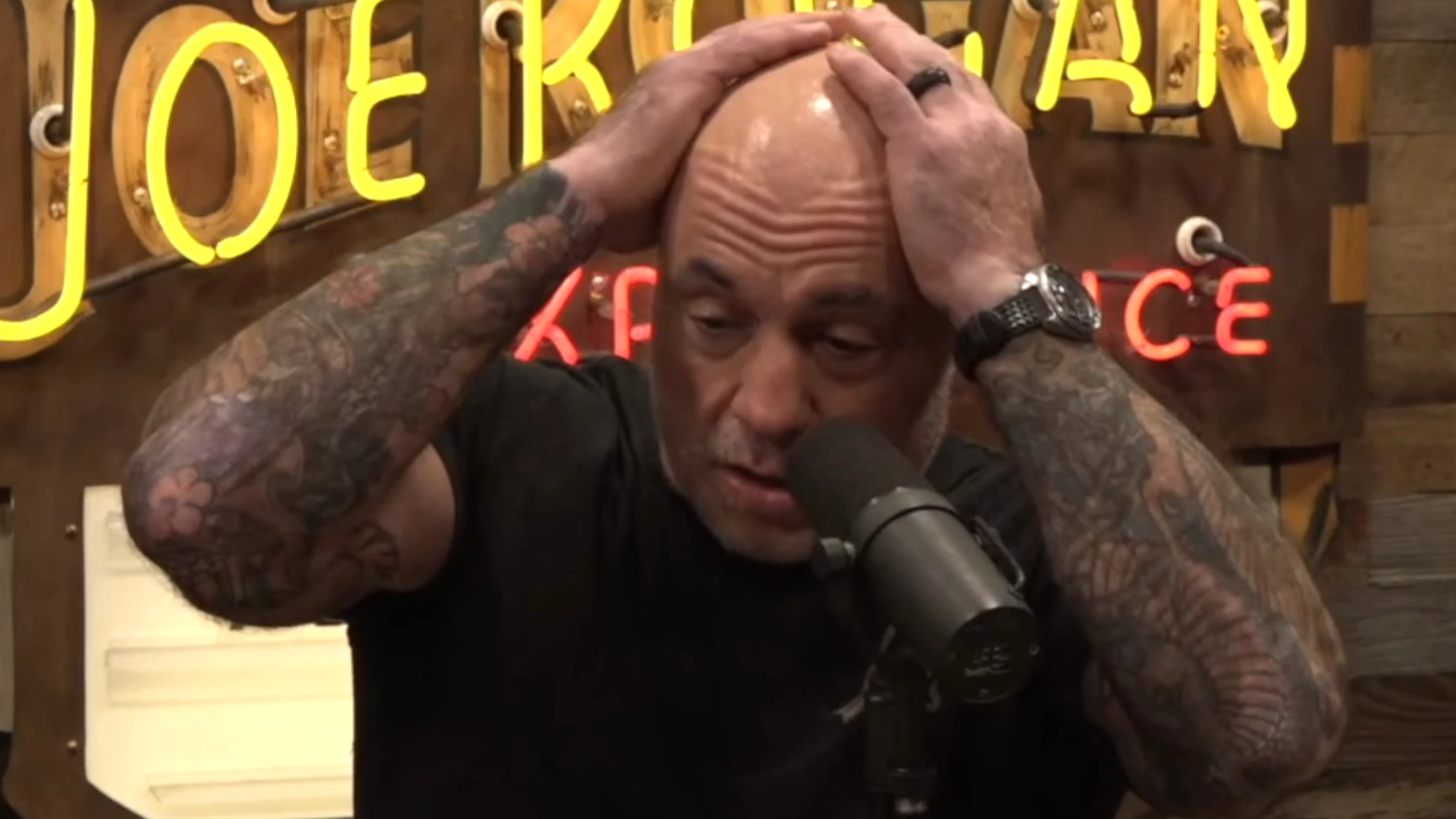 Clip shows moment Joe Rogan and Charlie Sheen find out about Charlie Kirk's shooting while recording podcast