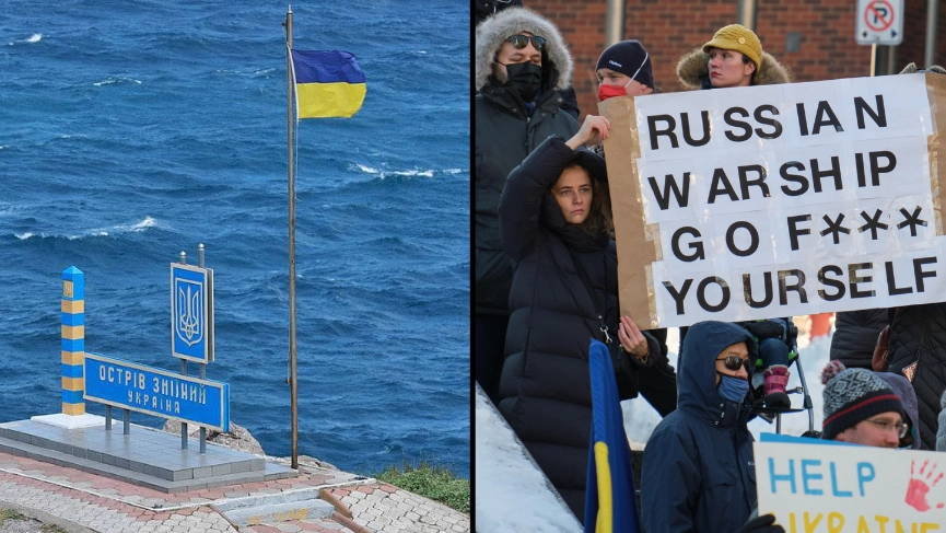 Ukraine’s Flag Is Flying Again On Infamous Snake Island After Russian Troops Retreated