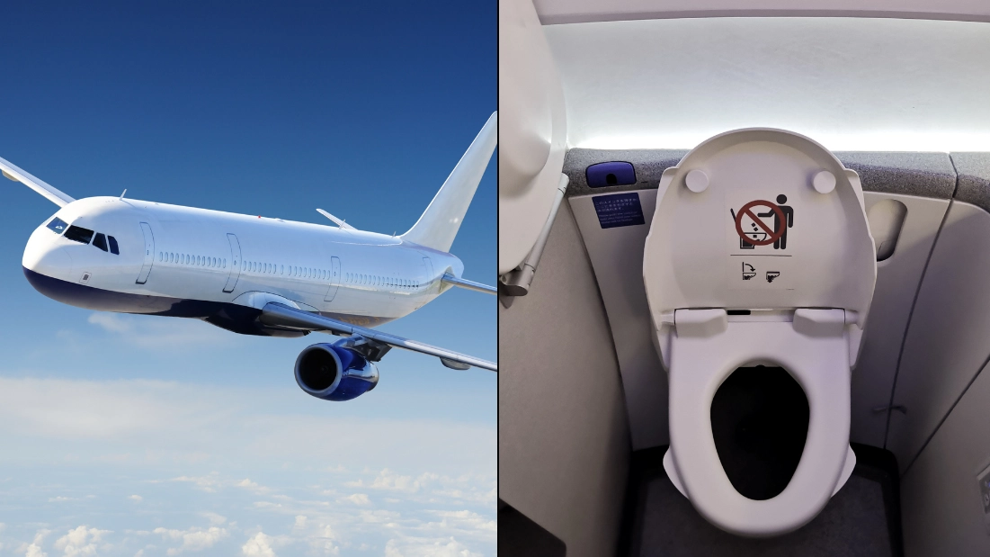 Airline pilot explains where your poo goes when you flush it on a plane