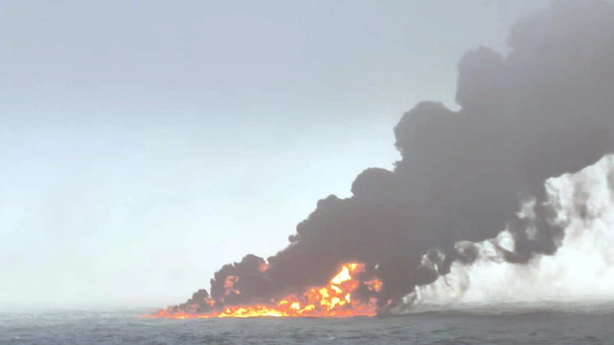 Rescuer for exploded oil tanker off UK coast speaks out after search is called off with one crew member still missing