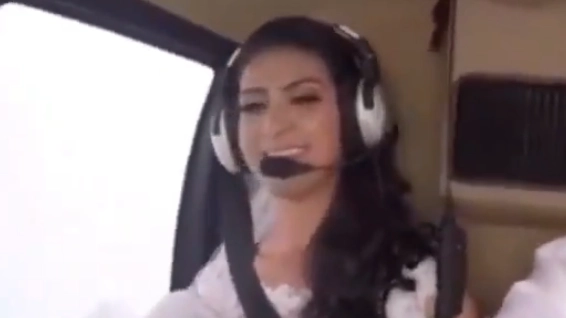 Tragic footage captures bride’s last moments before she died in helicopter crash on the way to her wedding