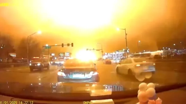 Horrifying footage shows moment air ambulance crashed into US neighbourhood with six people feared dead