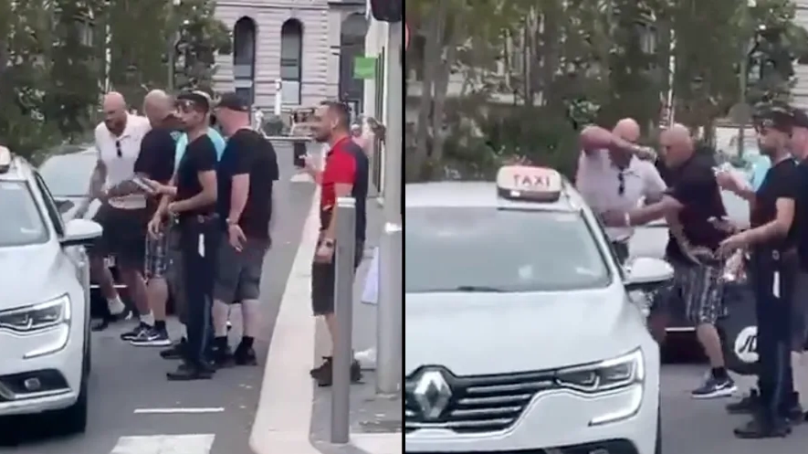 Tyson Fury Kicks Out At Taxi After Being Refused A Ride On Holiday
