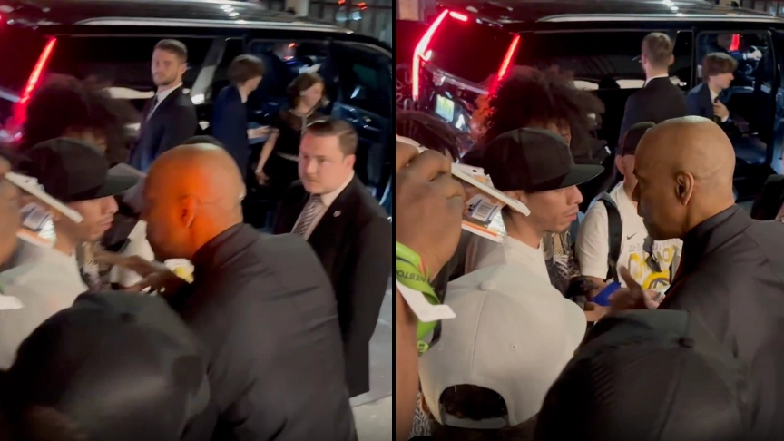 Denzel Washington has 'heated exchange' with autograph hunters outside film event