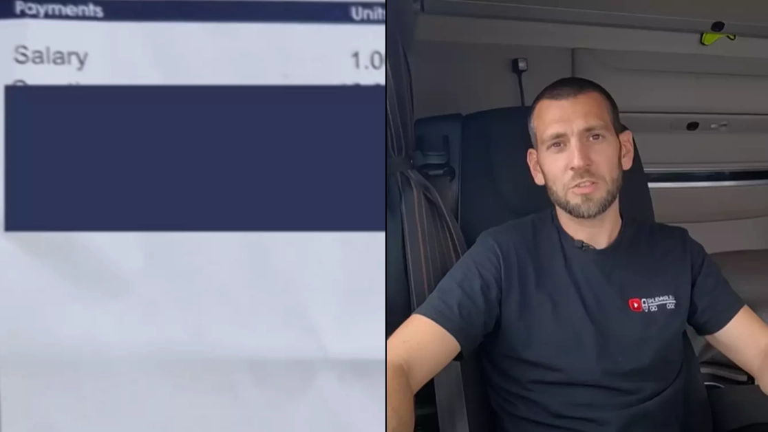 All the perks professional truck driver receives after sharing payslip that left the internet stunned