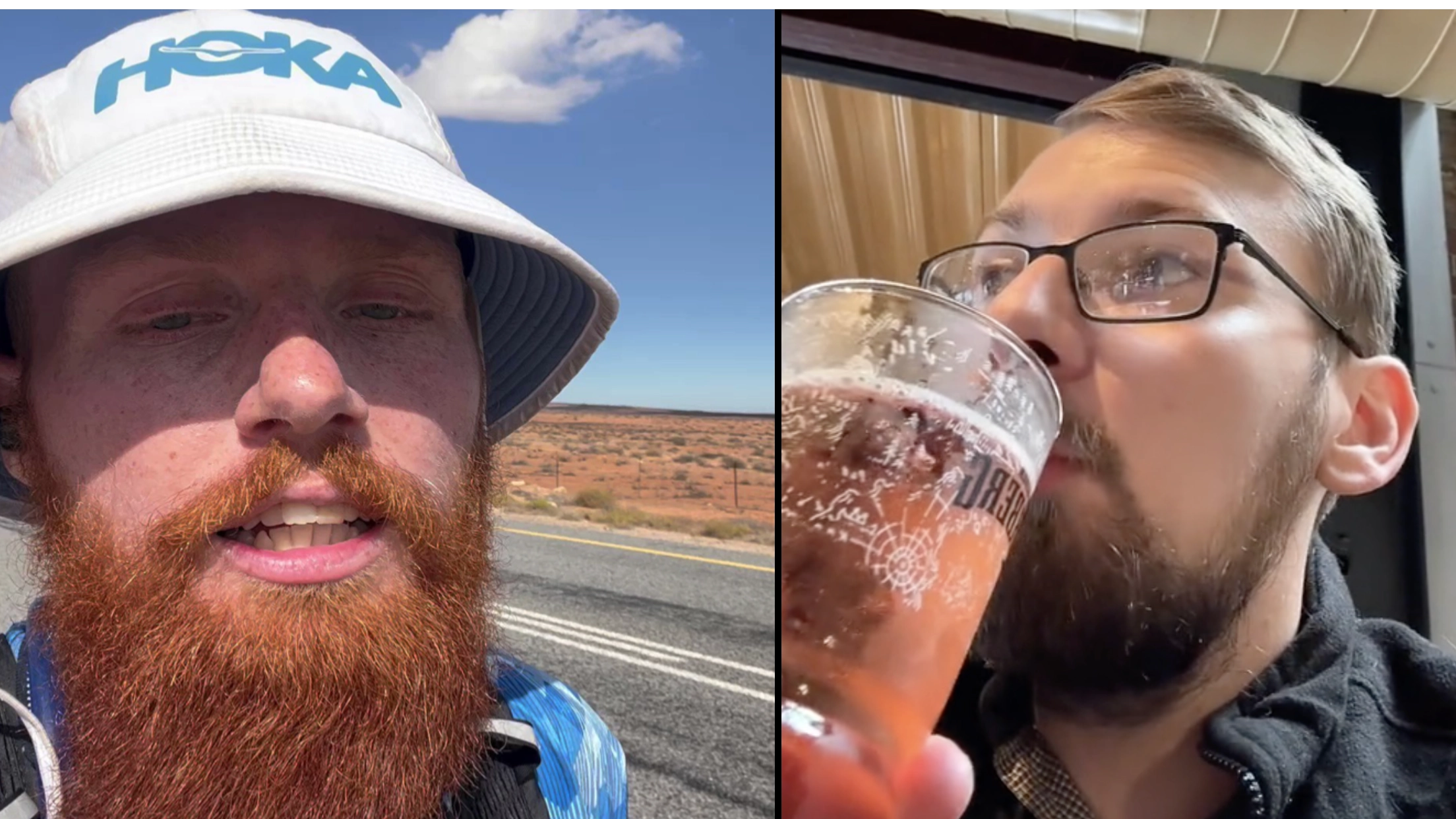 Brit running entire length of Africa responds to bloke who's drinking 2,000 pints in 200 days