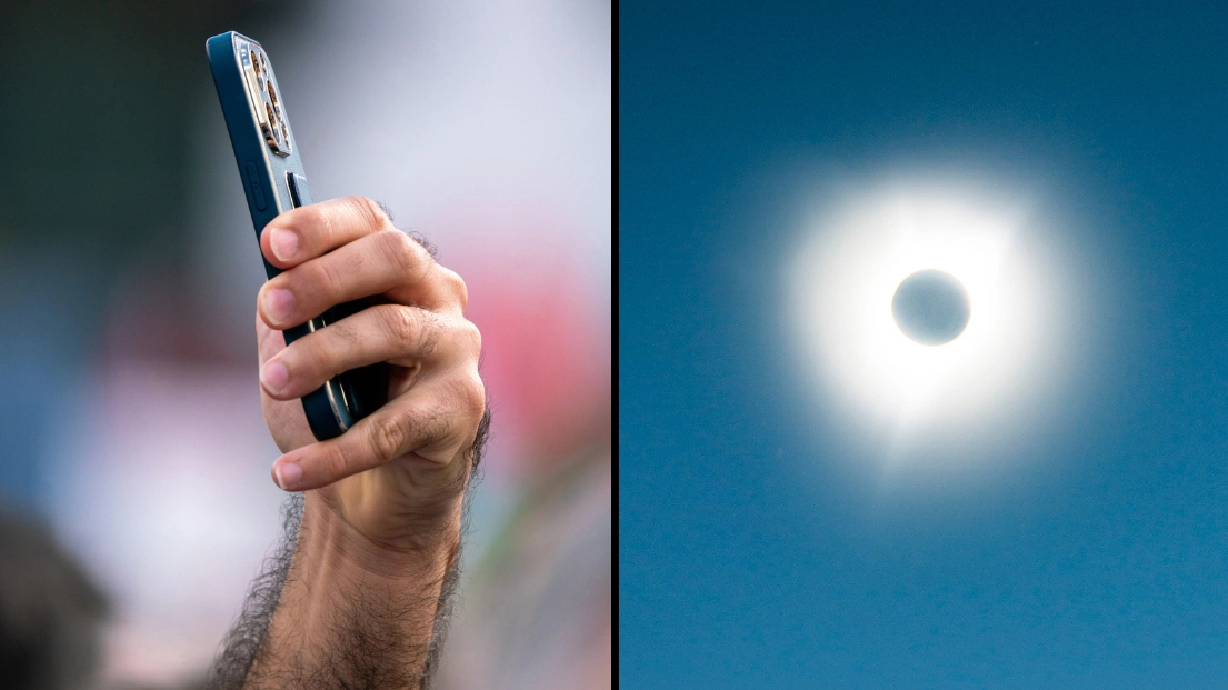 Warning to anyone using their phone to view a solar eclipse