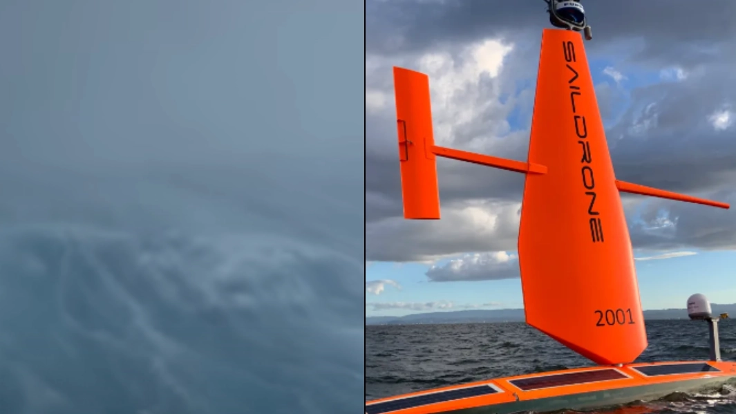 'First ever' footage shows terrifying reality of what a hurricane looks likes while out at sea