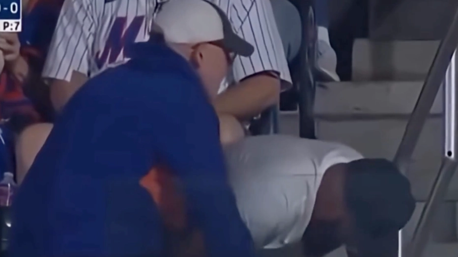 Fury at footage of Mets fan 'ripping baseball out of elderly man's hands' at game