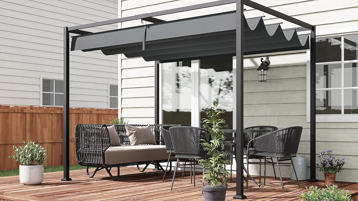 Wowcher's garden furniture range launches massive garden pergola for just £139