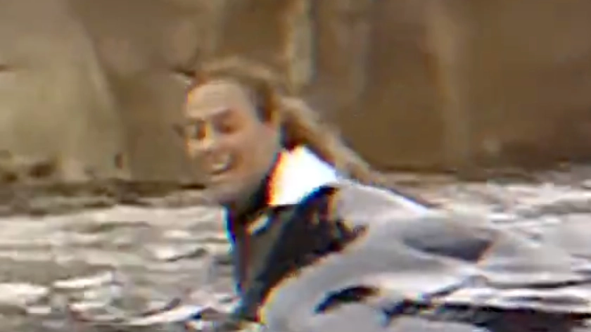 Tragic video shows SeaWorld trainer's final moments before disaster as she swam and laughed with orca