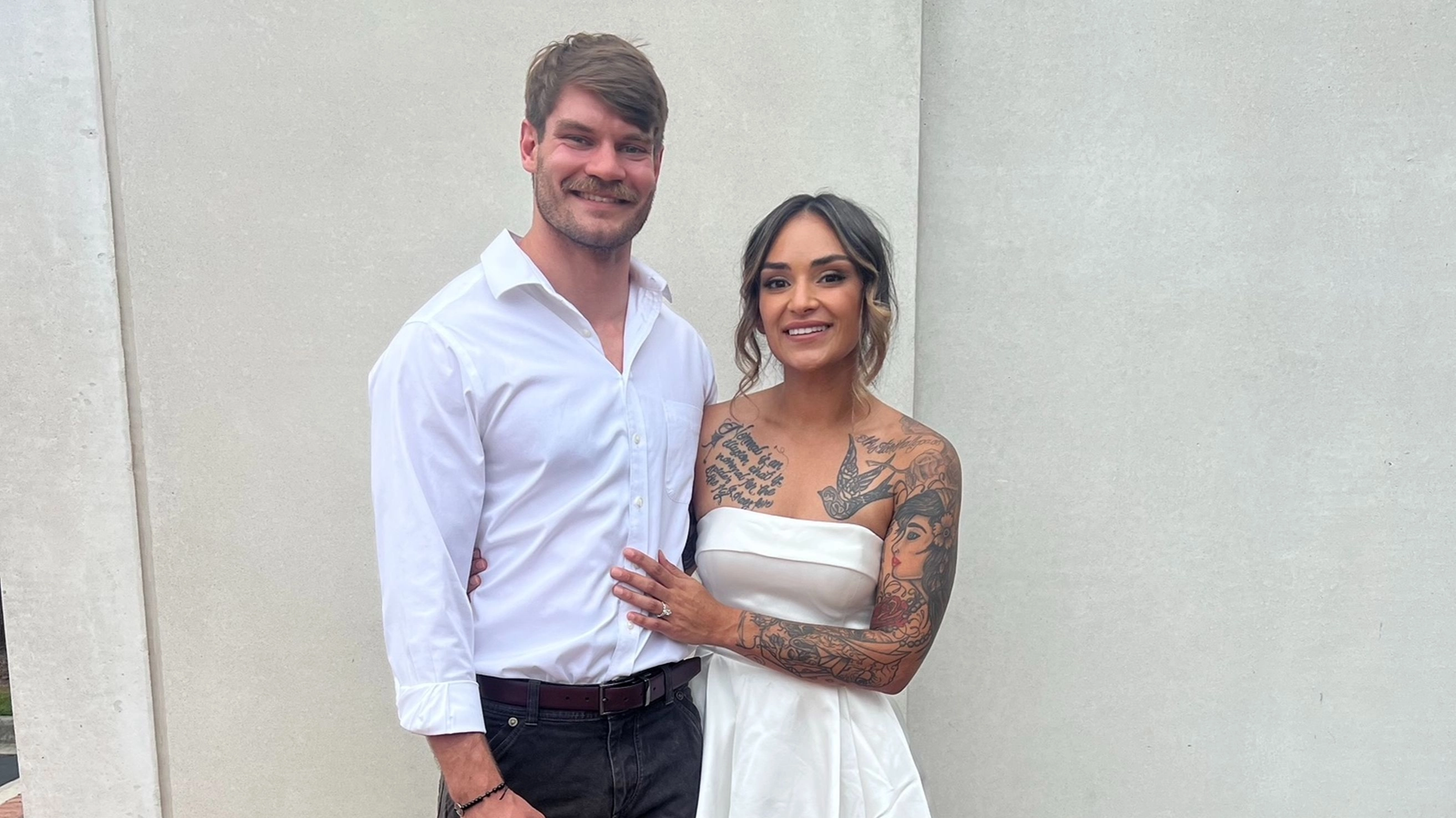 Woman devastated after husband took own life day after honeymoon shares important message following tragedy