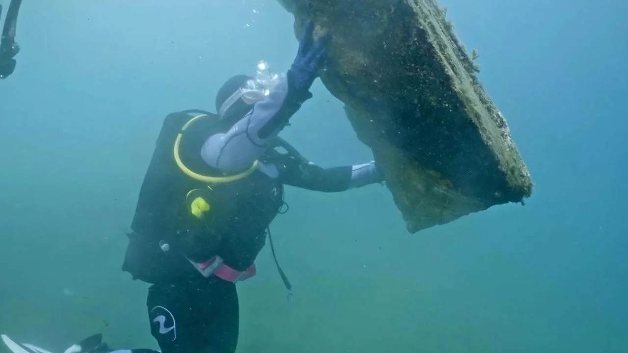 Archaeologists make 90 metre long Ancient Roman discovery buried on the ocean floor